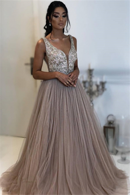 Robe de bal princesse tulle chic | Robe de soirée princesse tulle chic