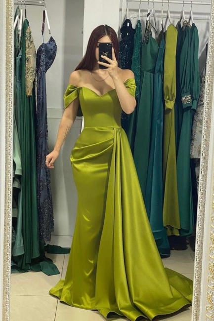 Robe de soirée verte longue pas cher | Robes de bal simples en ligne