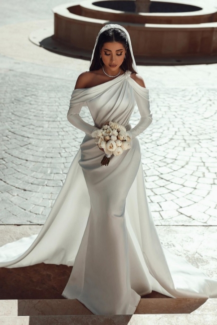 Robe de mariée en satin créative et fabriqué en usine pas cher