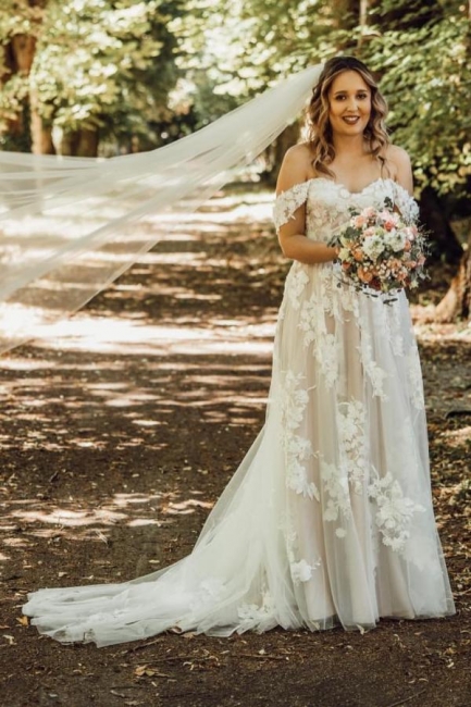 Robes de mariée Boho Une ligne de dentelle | Robes de mariée pas cher