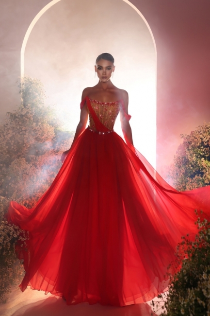 Robes de soirée sexy rouges | Robes de bal longues en ligne