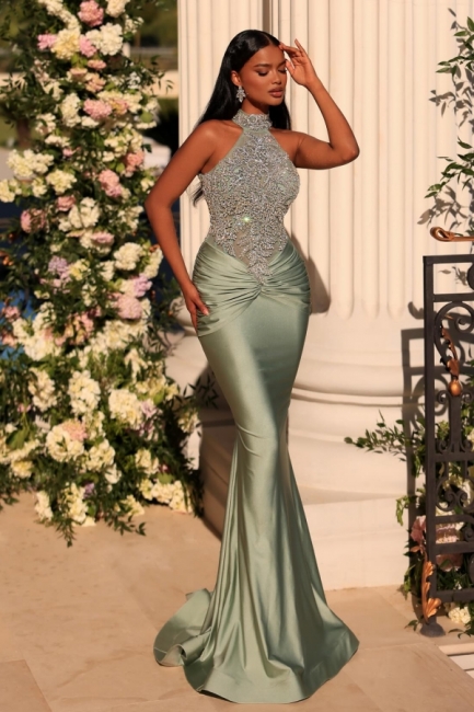 Robes de soirée longues à paillettes | Robe de bal verte