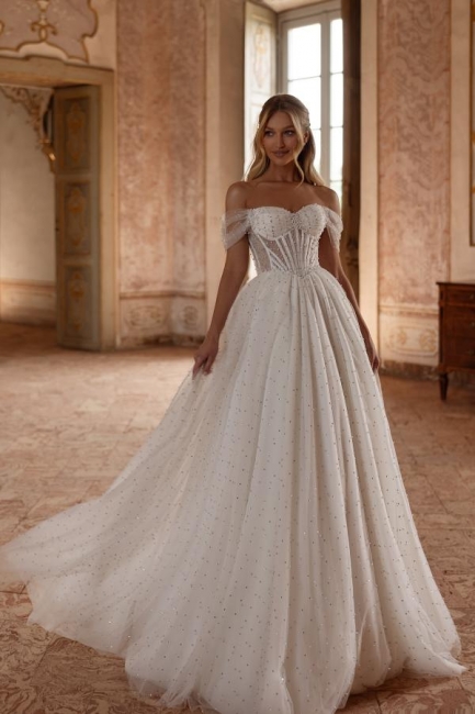 Belle robe de mariée trapèze | Robes de mariée simples