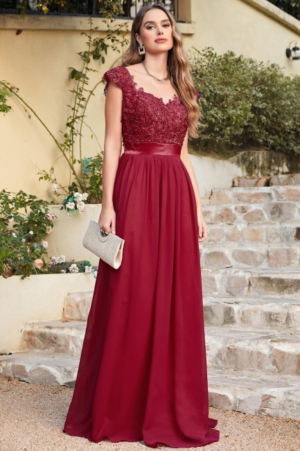 Belles robes de soirée longues | Robe de bal en dentelle en ligne