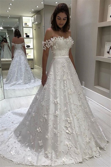 Robe de mariée princesse élégante avec appliques | Robe de mariage princesse  épaules nues_Robes de mariée ligne A_Robes de mariée_Robes de soirée, Robes  de mariée, robe cérémonie mariage au prix de gros