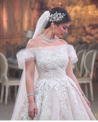 Belles robes de mariée luxe et princesse | Robes de mariée en dentelle longue_3