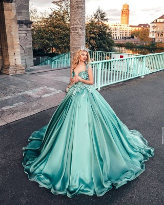 Robes de soirée vert vif | Robes de bal longues pas cher_5