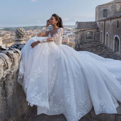 Robes de mariée chic princesse | Robes de mariée avec dentelle_4