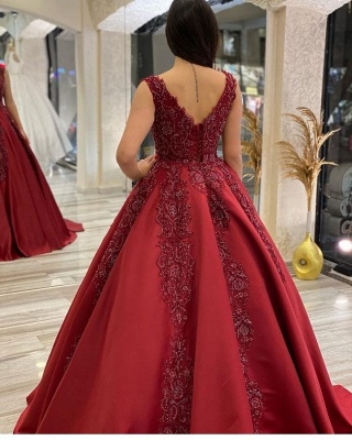 Robes de mariée princesse bordeaux | Robes de mariée  avec de la dentelle_2