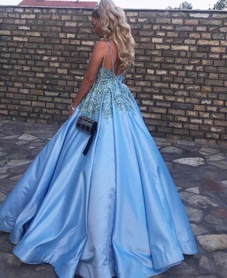 Robes de soirée longues bleu | robes de bal princesse_3