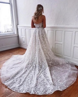 Superbes robes de mariée en dentelle | Robes de mariée blanches Une ligne_2