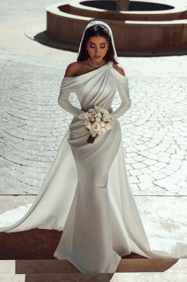 Robe de mariée en satin créative et fabriqué en usine pas cher_1