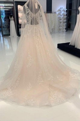 Robes de mariée élégantes avec dentelle | Robes de mariée en tulle Ligne A_2