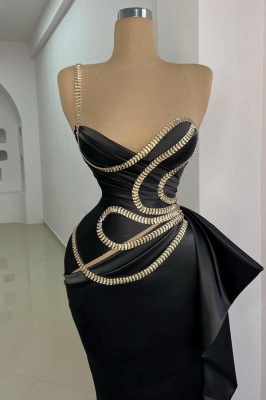 Robes de soirée de créateurs longues noires | Robe de bal à paillettes_2