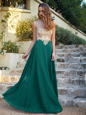 Robes de soirée élégantes vert menthe | Robes de bal simples pas chères_55