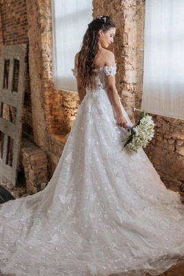 Robes de mariée élégantes Une ligne | Robes de mariée avec dentelle_2