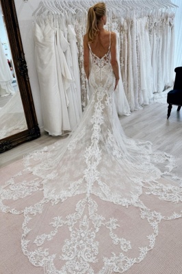 Robes de mariée sirène élégantes | Robes de mariée dos nu_3