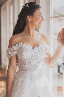 Robes de mariée élégantes Une ligne | Robes de mariée avec dentelle_4