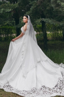 Robes de mariée de créateurs A-line | Robes de mariée avec dentelle_3