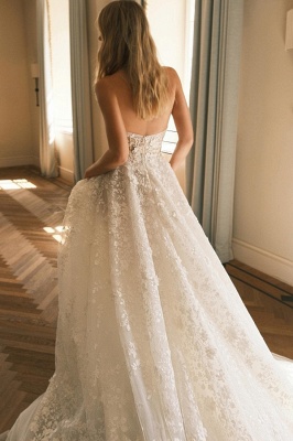 Magnifique robe de mariée ligne A | Robes de mariée dos nu_3