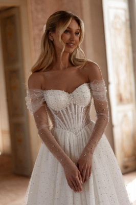 Belle robe de mariée trapèze | Robes de mariée simples_3