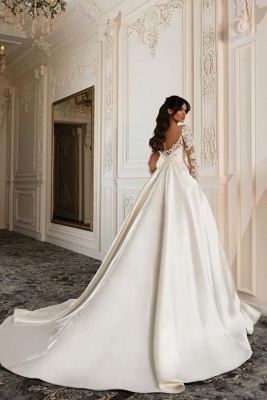 Robe de mariée pas cher A-ligne | Robes de mariée avec dentelle_2