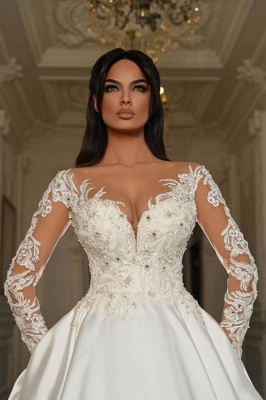 Robe de mariée pas cher A-ligne | Robes de mariée avec dentelle_3