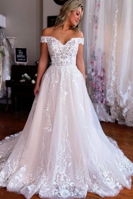 Robe de mariée de créateur ligne A | Robes de mariée en dentelle en ligne