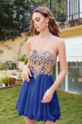 Robe de soirée courte A-line | Robes de bal simples_9