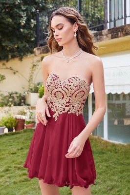 Robe de soirée courte A-line | Robes de bal simples_4