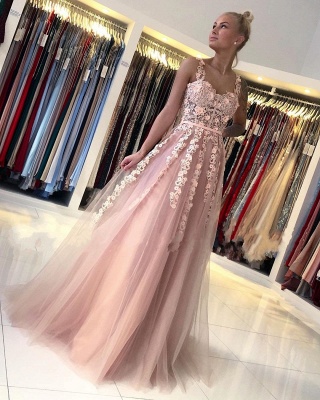 Magnifiques Robes de Soirée Longues Rose | Robes de bal avec dentelle_2