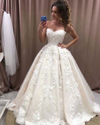 Robe de mariée élégante princesse | Belle robe de mariée avec dentelle_2