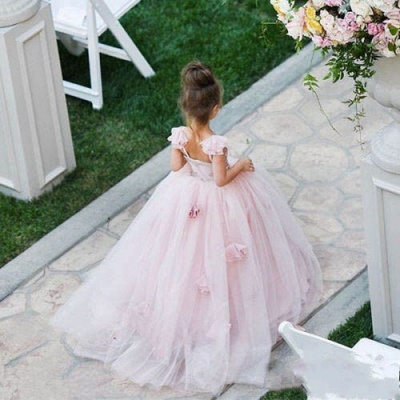 Forme Princesse Longueur ras du sol Tulle robe pour fille_2