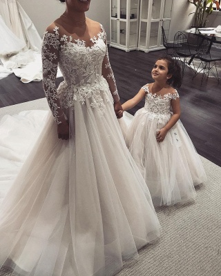 Robe de mariée princesse tulle chic avec appliques | Robe de mariage princesse longue élégante_3