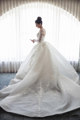 Robe de mariée sirène traîne détachable | Robe de mariage trompette dentelle élégante_5