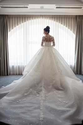 Robe de mariée sirène traîne détachable | Robe de mariage trompette dentelle élégante_6