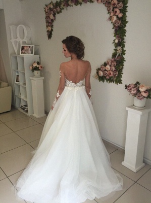 Robe de mariée princesse tulle chic avec dentelle | Robe de mariage princesse épaules nues_4