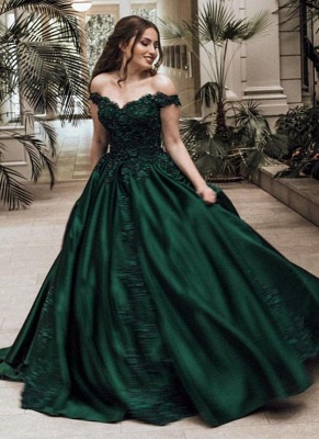 Robe de bal princesse dentelle épaules nues | Robe de soirée princesse longue chic_2